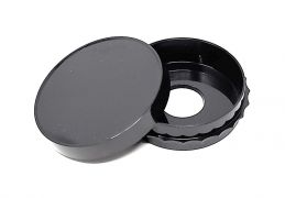 Чашки Петри 35 мм, с центральным отверстием Ø13 мм, чёрные Чашки Петри 35 мм, с центральным отверстием Ø13 мм, чёрные