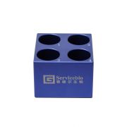 Криоштатив охлаждающий для пробирок 50 мл, 4 места, низкий, Servicebio Криоштатив охлаждающий для пробирок 50 мл, 4 места, низкий, Servicebio