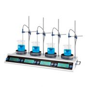 Магнитная мешалка WH620R-L с нагревом, 4 места, 450 ℃, 100-1500 об/мин, 20 л, Wiggens Магнитная мешалка WH620R-L с нагревом, 4 места, 450 ℃, 100-1500 об/мин, 20 л, Wiggens