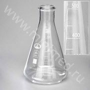 Колба Эрленмейера, 500 мл, стекло, Минимед