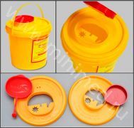 Контейнер для сбора острого инструментария класса Б, 1 л, МедКом, Минимед