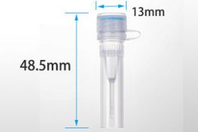 Микропробирки 0,5 мл, с юбкой, коническое дно, винтовая крышка на петле, стерильные, GenFollower