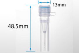 Микропробирки 0,5 мл, с юбкой, коническое дно, винтовая крышка на петле, стерильные, GenFollower Микропробирки 0,5 мл, с юбкой, коническое дно, винтовая крышка на петле, стерильные, GenFollower