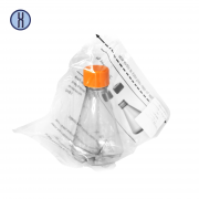 Колба Эрленмейера 500 мл с отбойником, винтовая крышка, стерильная Колба Эрленмейера 500 мл с отбойником, винтовая крышка, стерильная