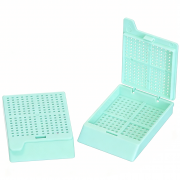 Кассеты биопсийные/заливочные со съёмной крышкой, c квадратными отверстиями, зелёные, Citotest