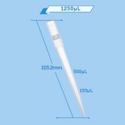 Наконечники, 1250 мкл, с фильтром, стерильные, в штативе, GenFollower Наконечники, 1250 мкл, с фильтром, стерильные, в штативе, GenFollower