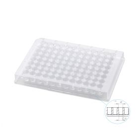 Планшет 96-луночный для ИФА, плоское дно, СовТех