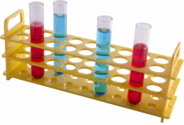 Штатив для пробирок  до 13 мм жёлтый Штатив для пробирок  до 13 мм жёлтый