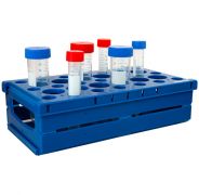 Штатив складной для пробирок 15 и 50 мл, синий Штатив складной для пробирок 15 и 50 мл, синий