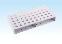 Штатив для микроцентрифужных пробирок на 2 мл, 50 мест, белый, Genfollower Штатив для микроцентрифужных пробирок на 2 мл, 50 мест, белый, Genfollower