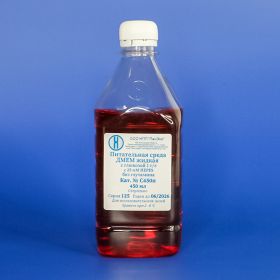 Среда DMEM, без глутамина, содержание глюкозы 1 г/л, с НЕРЕS, 450 мл, ПЭТ-тара
