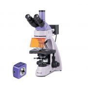 Микроскоп люминесцентный Lum D400L, прямой, тринокуляр, LED 3 Вт, 4 LED 5 Вт, камера, MAGUS