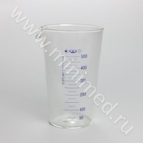 Мензурка, 500 мл стекло, Минимед